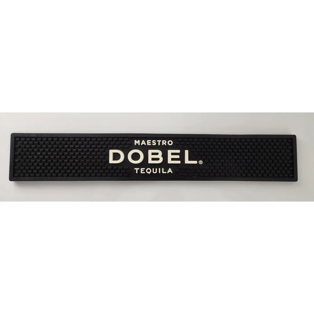 Maestro Dobel‎ Tequila Bar Rail Mat Rubber Spill Mat Non-slip Black